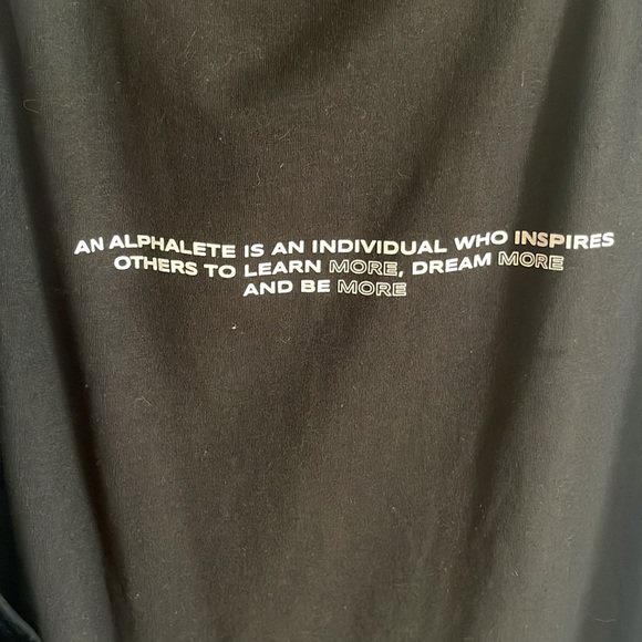 NWT Mens size large Alphalete black workout shirt - Picture 4 of 7